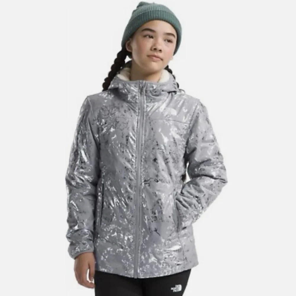 The North Face‎ Kids Reversible Metallic Gray Puffer Jacket